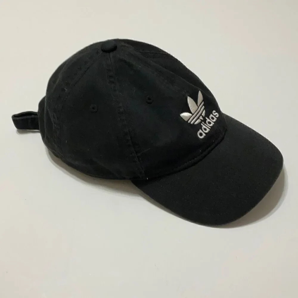 Adidas Ballcap. Black with white logo. One size.